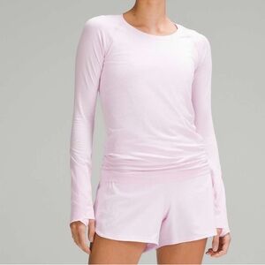 lululemon athletica Light Pink Long Sleeve Tee